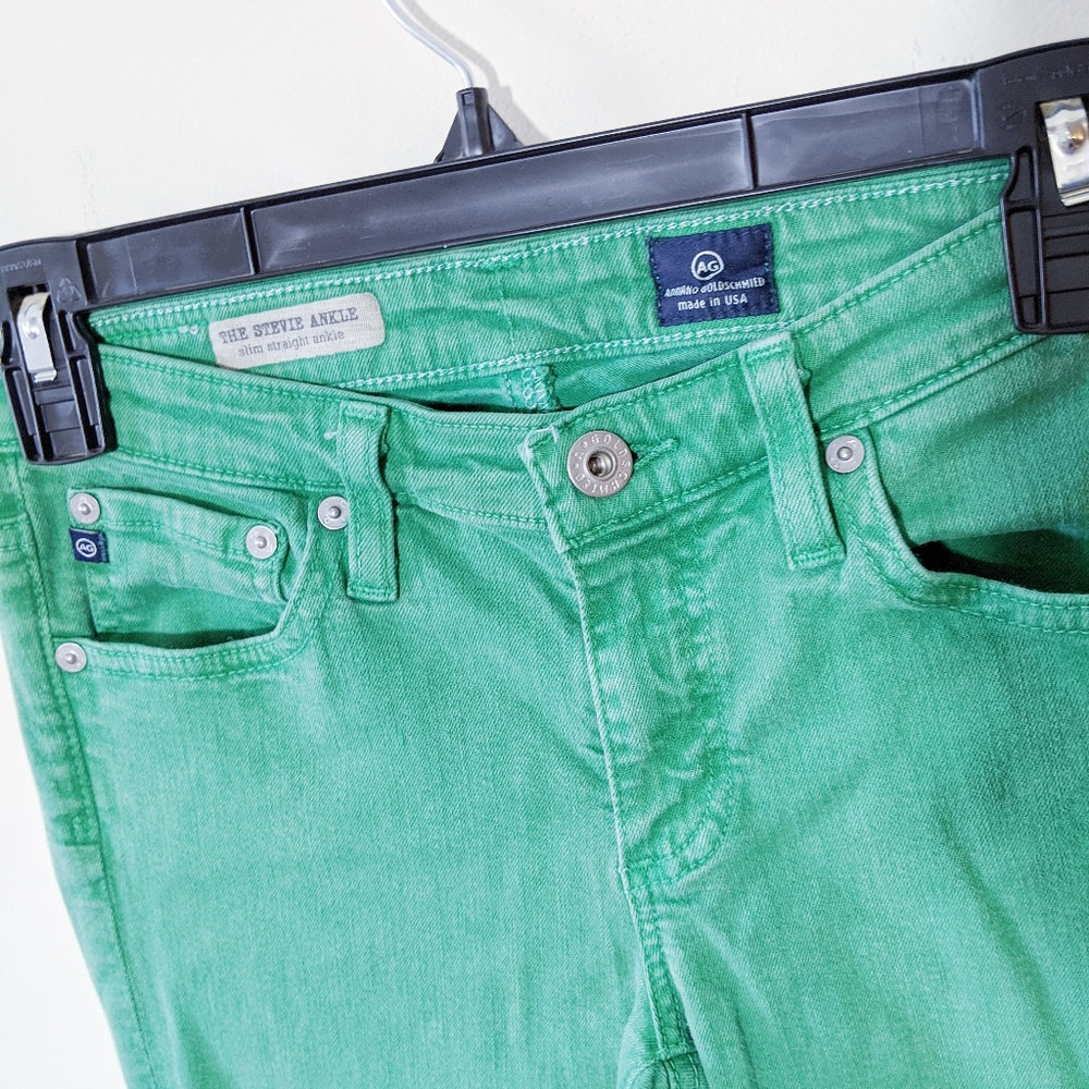 AG size 26R Green The Stevie Ankle jeans - Picture 2 of 7